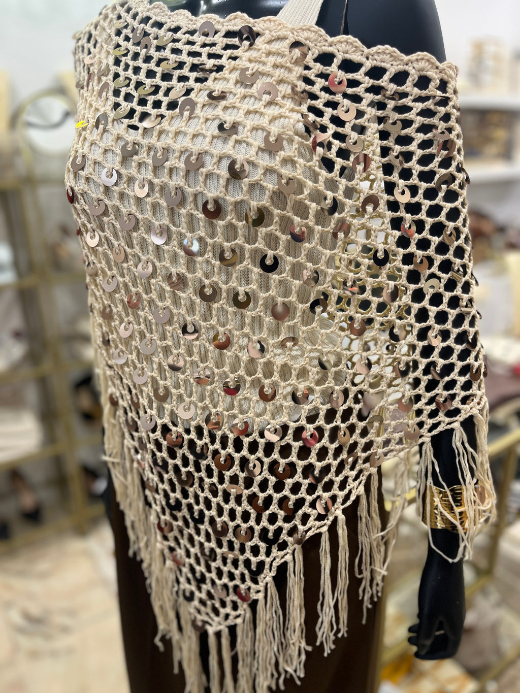 Poncho lentejuelas