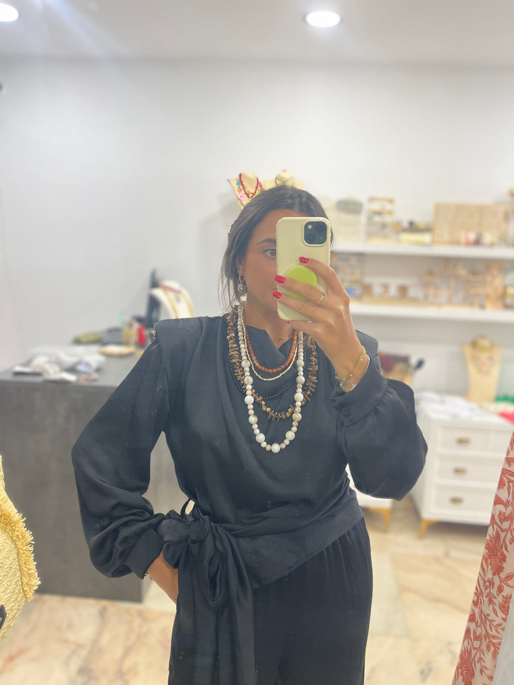 BLUSA SATINADA