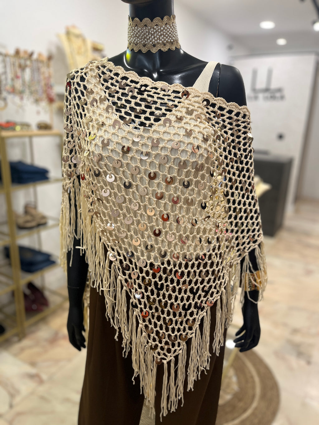 Poncho lentejuelas