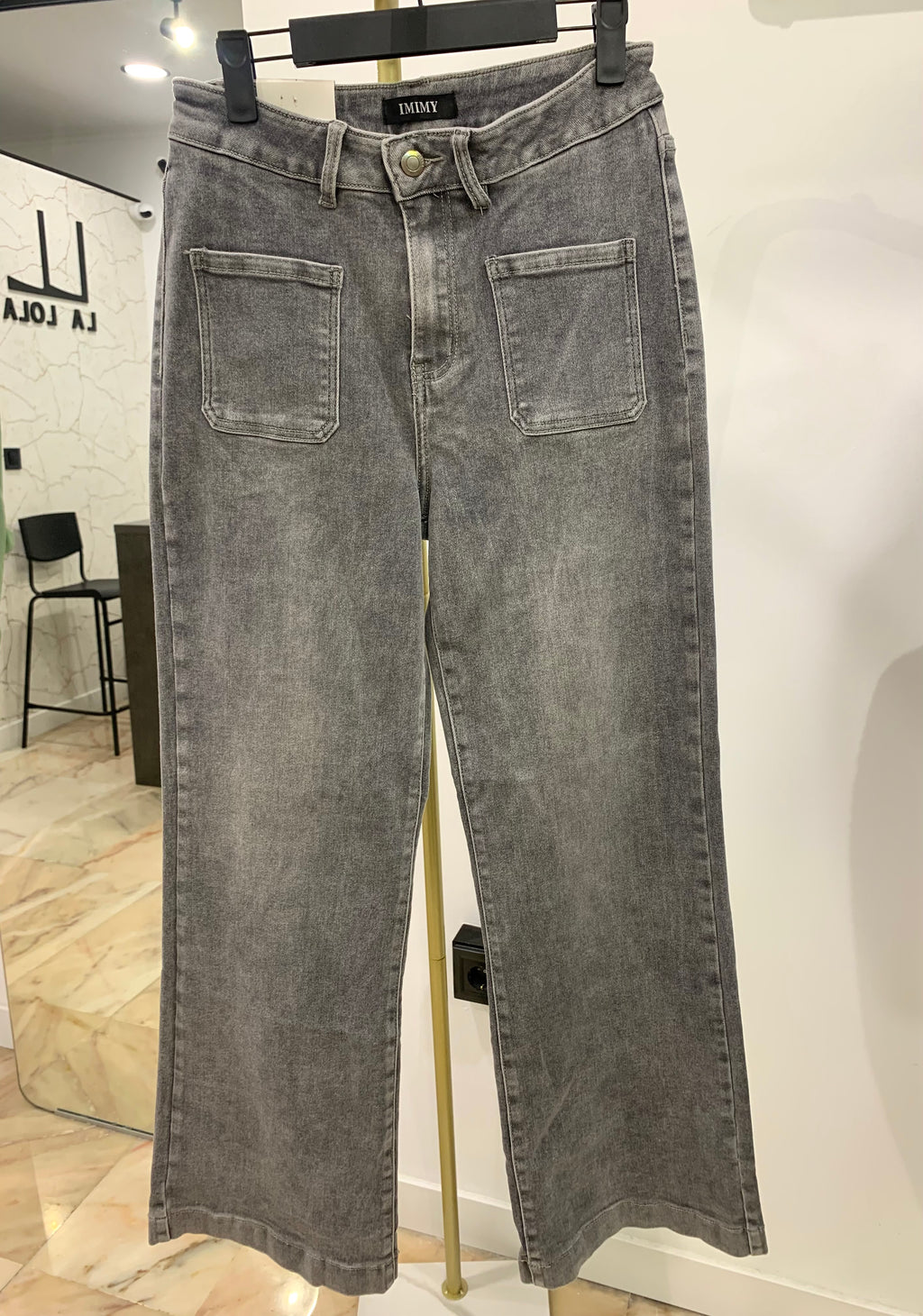 Tejano Gris Bolsillo