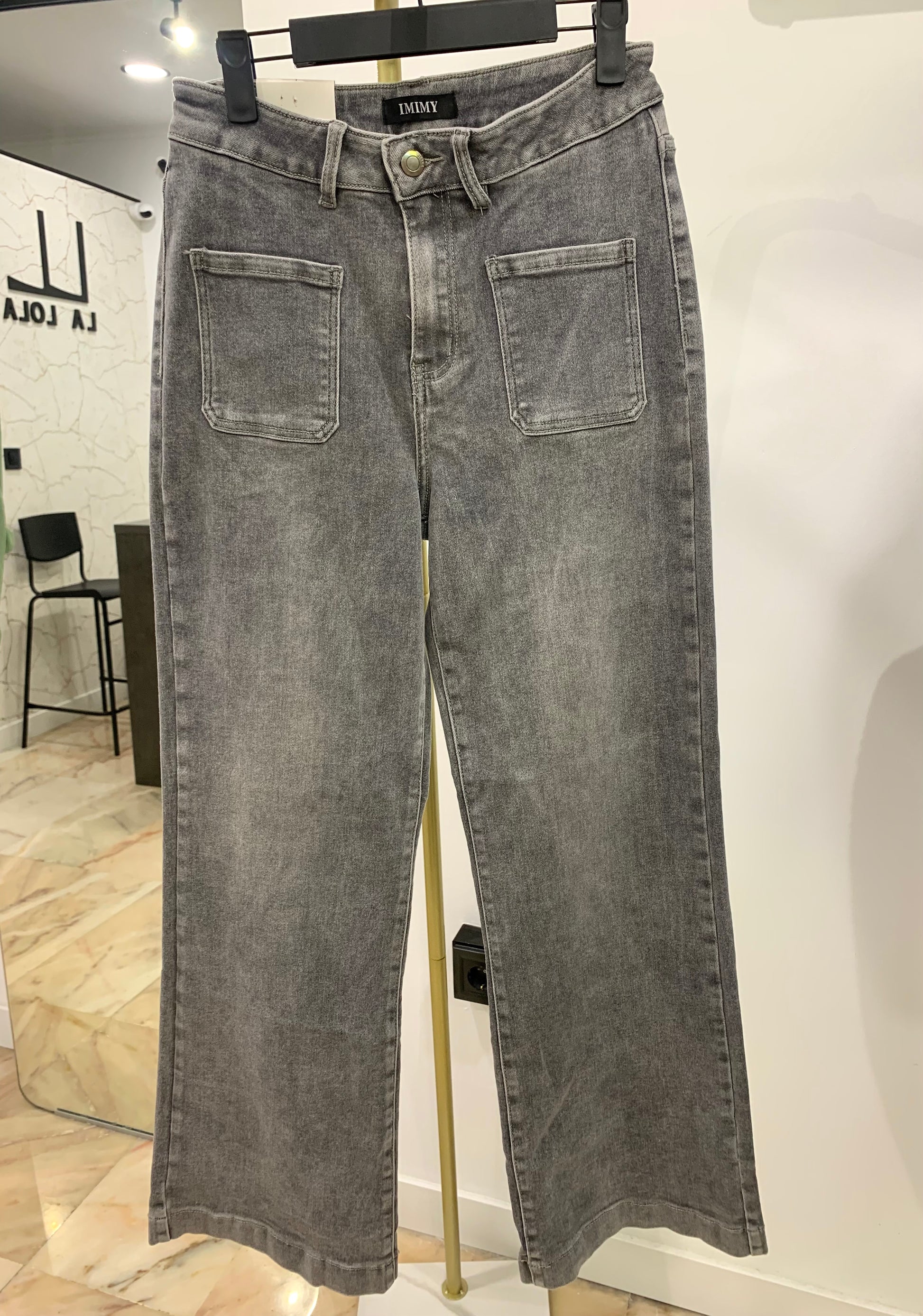 Tejano Gris Bolsillo