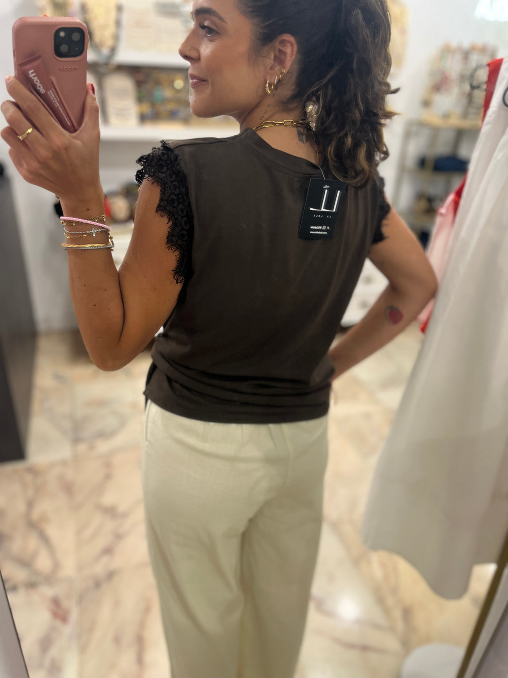 CAMISETA ENCAJE