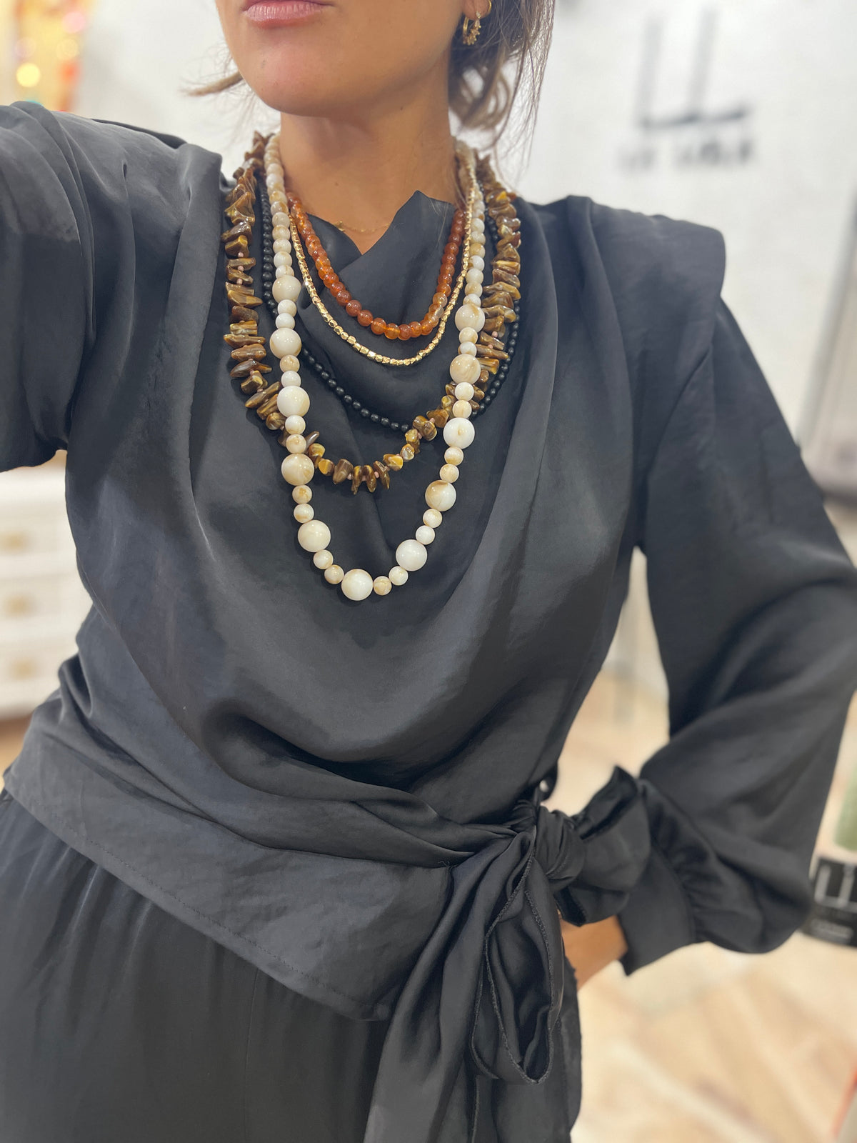 BLUSA SATINADA