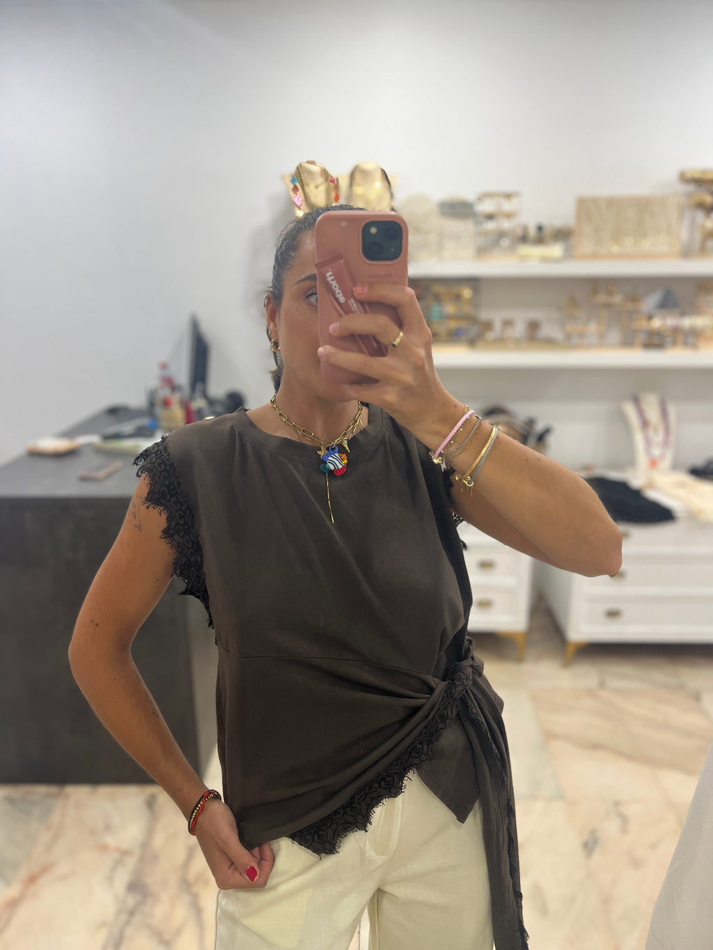 CAMISETA ENCAJE