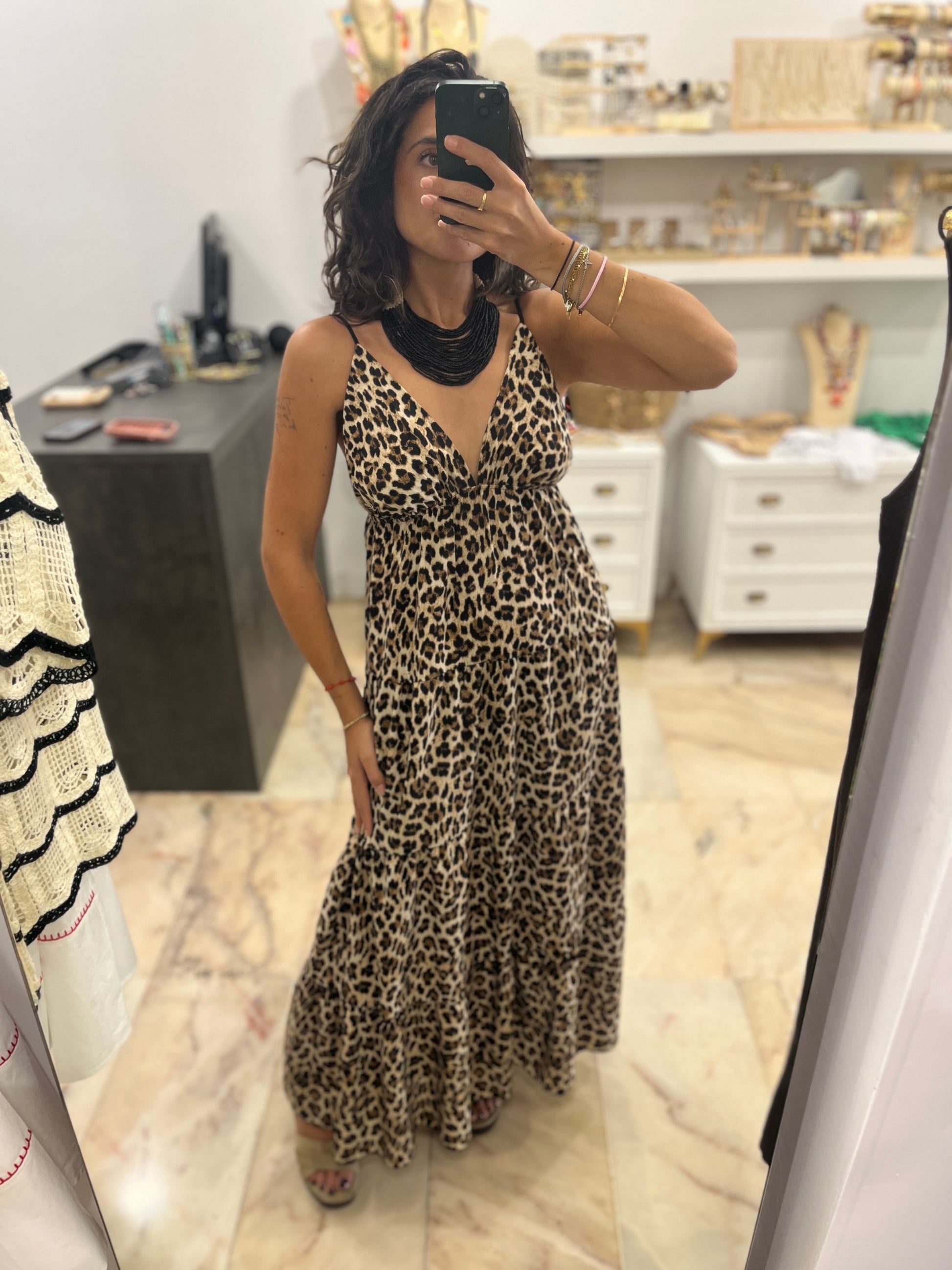 Vestido animal print