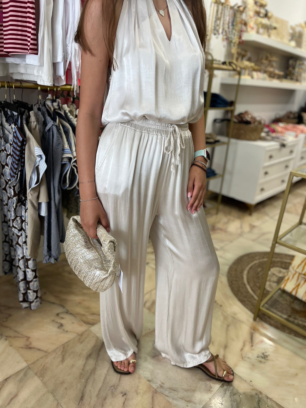 Pantalón satinado