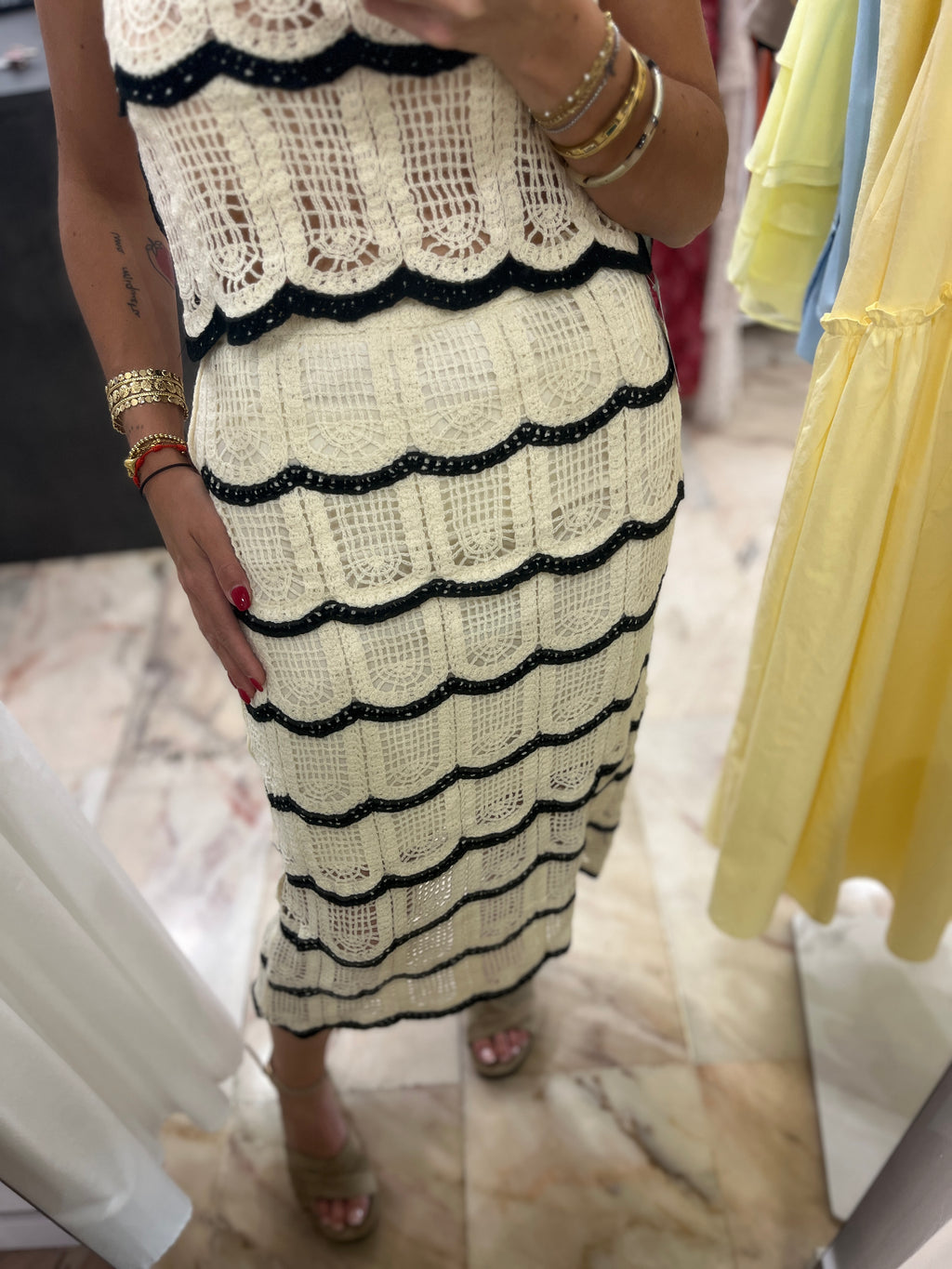 FALDA CROCHET
