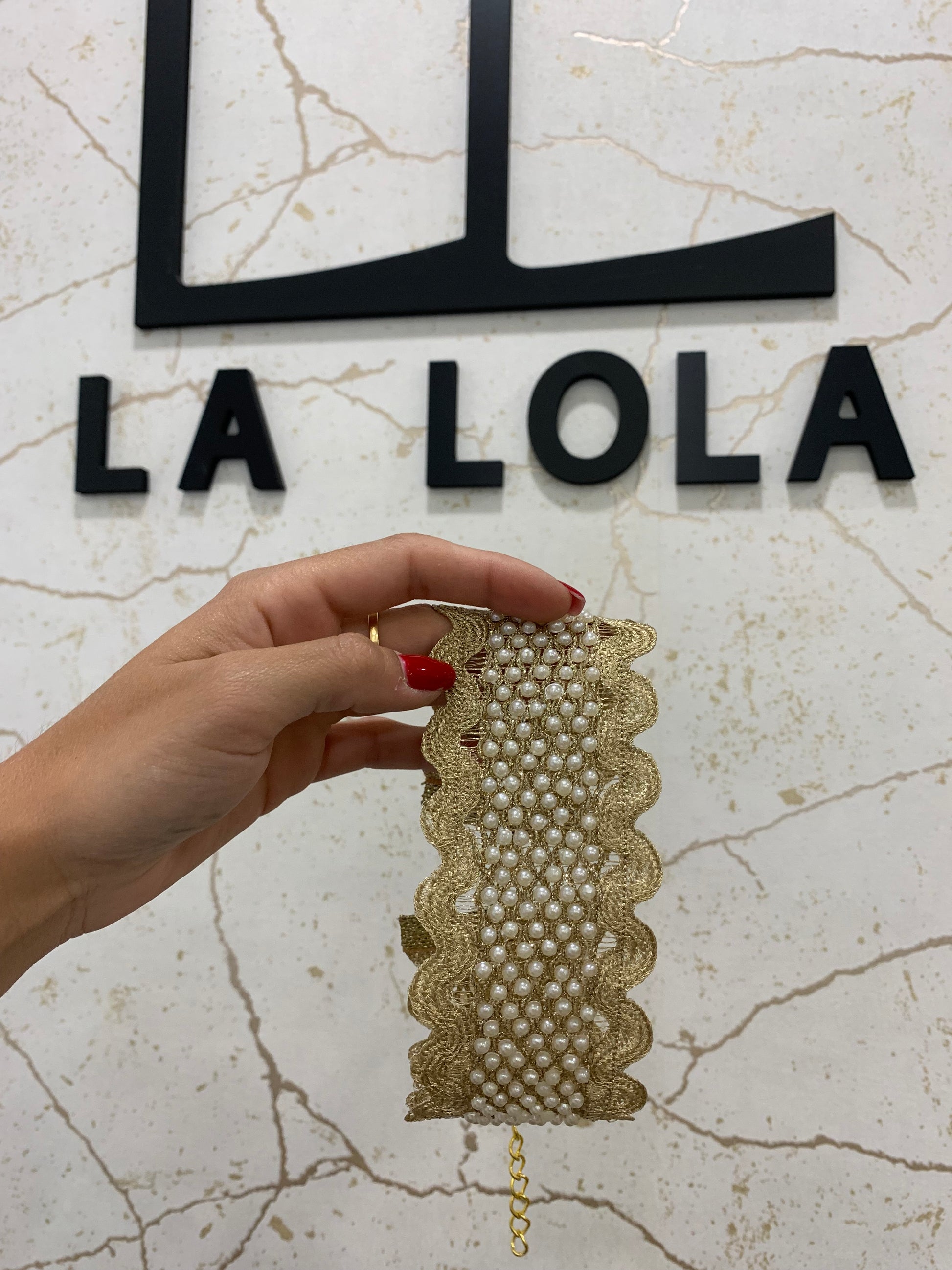 Choker perlas