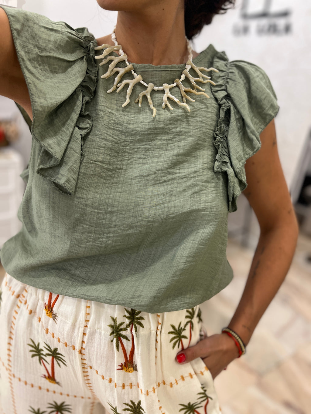 Blusa volantes