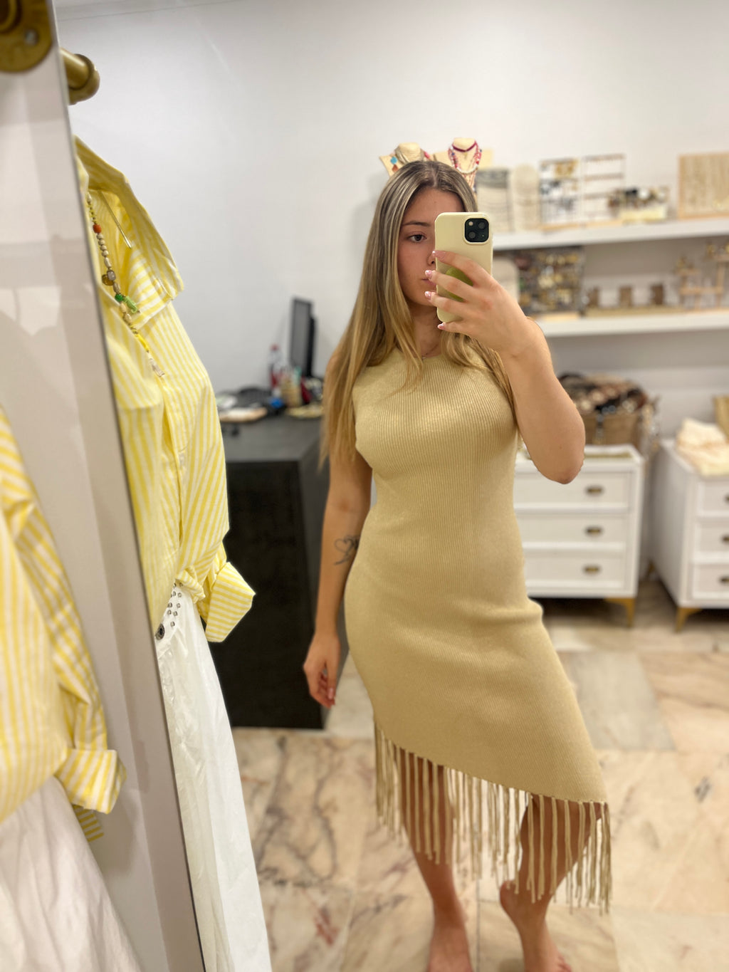 Vestido canalé