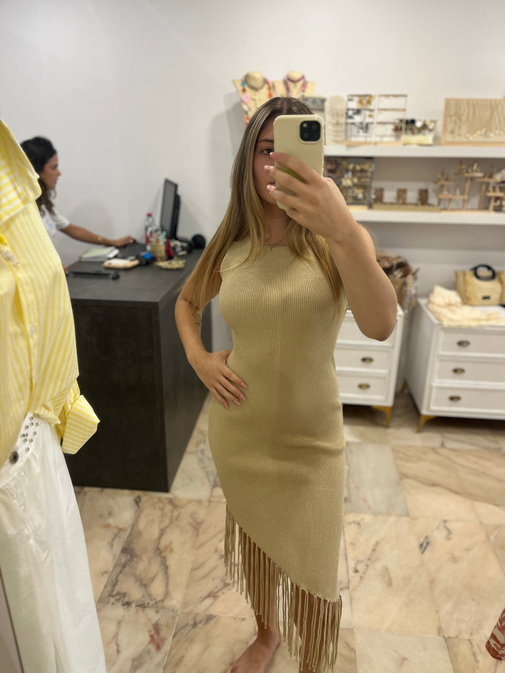 Vestido canalé