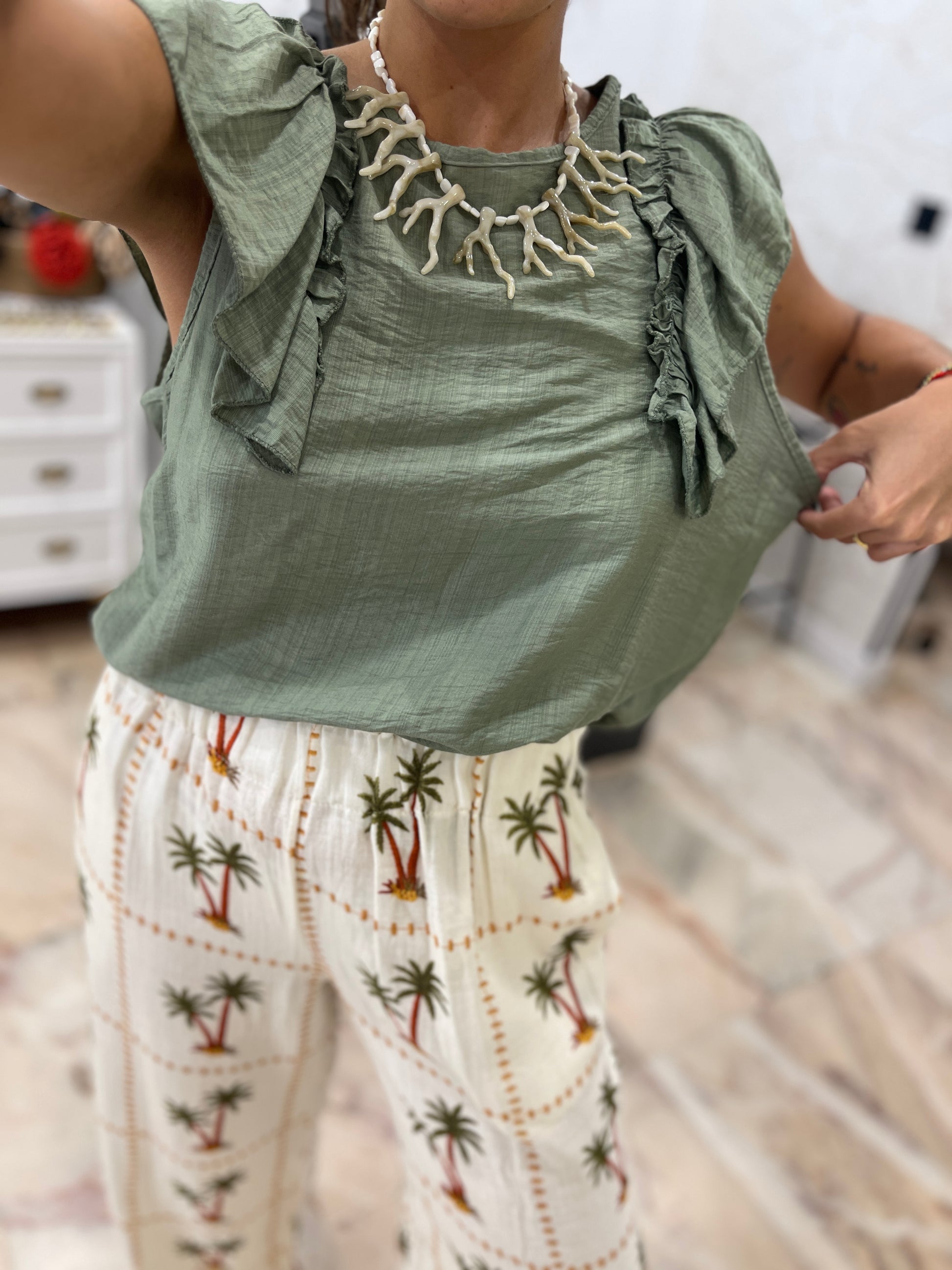 Blusa volantes