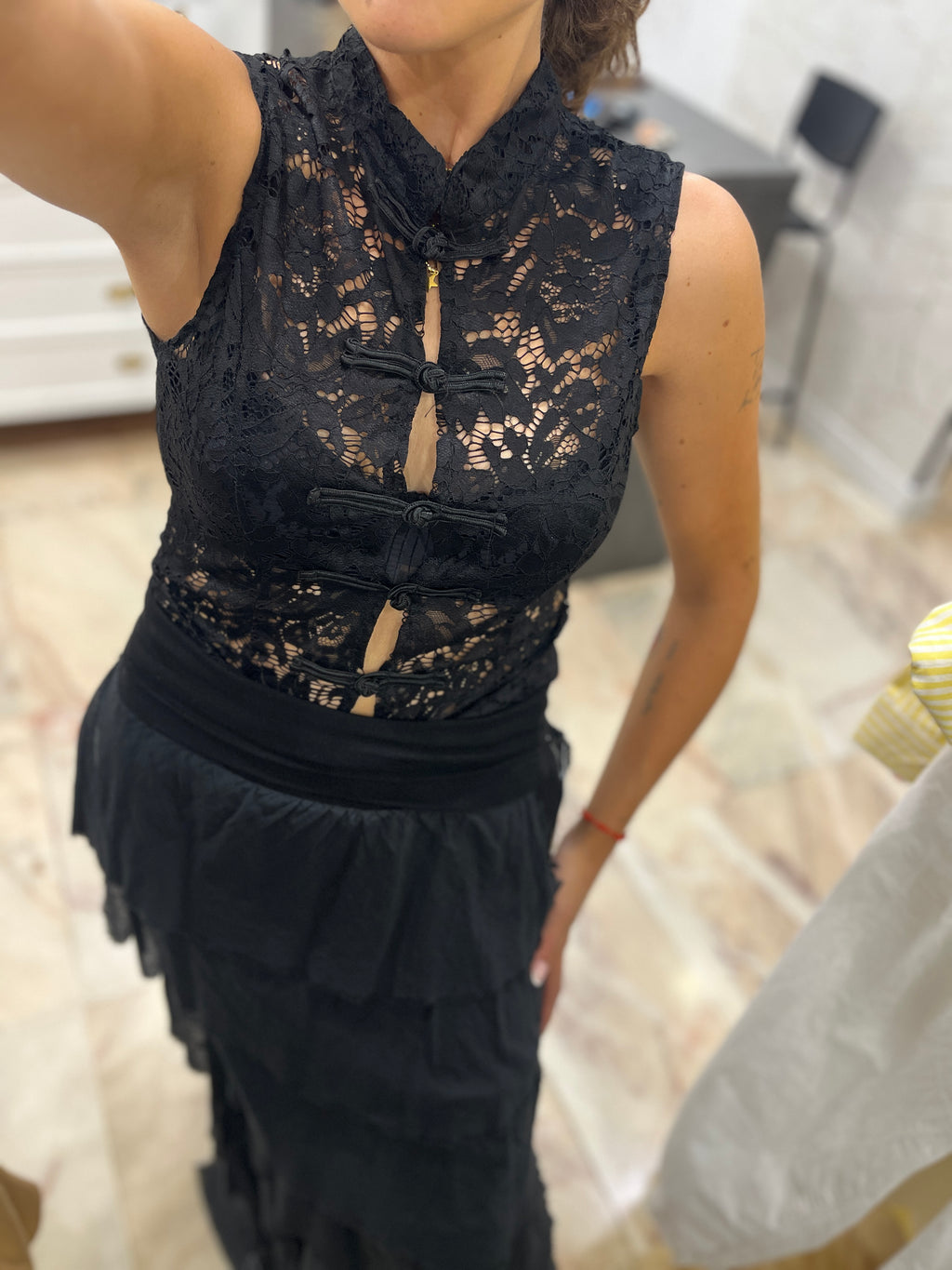 Top encaje