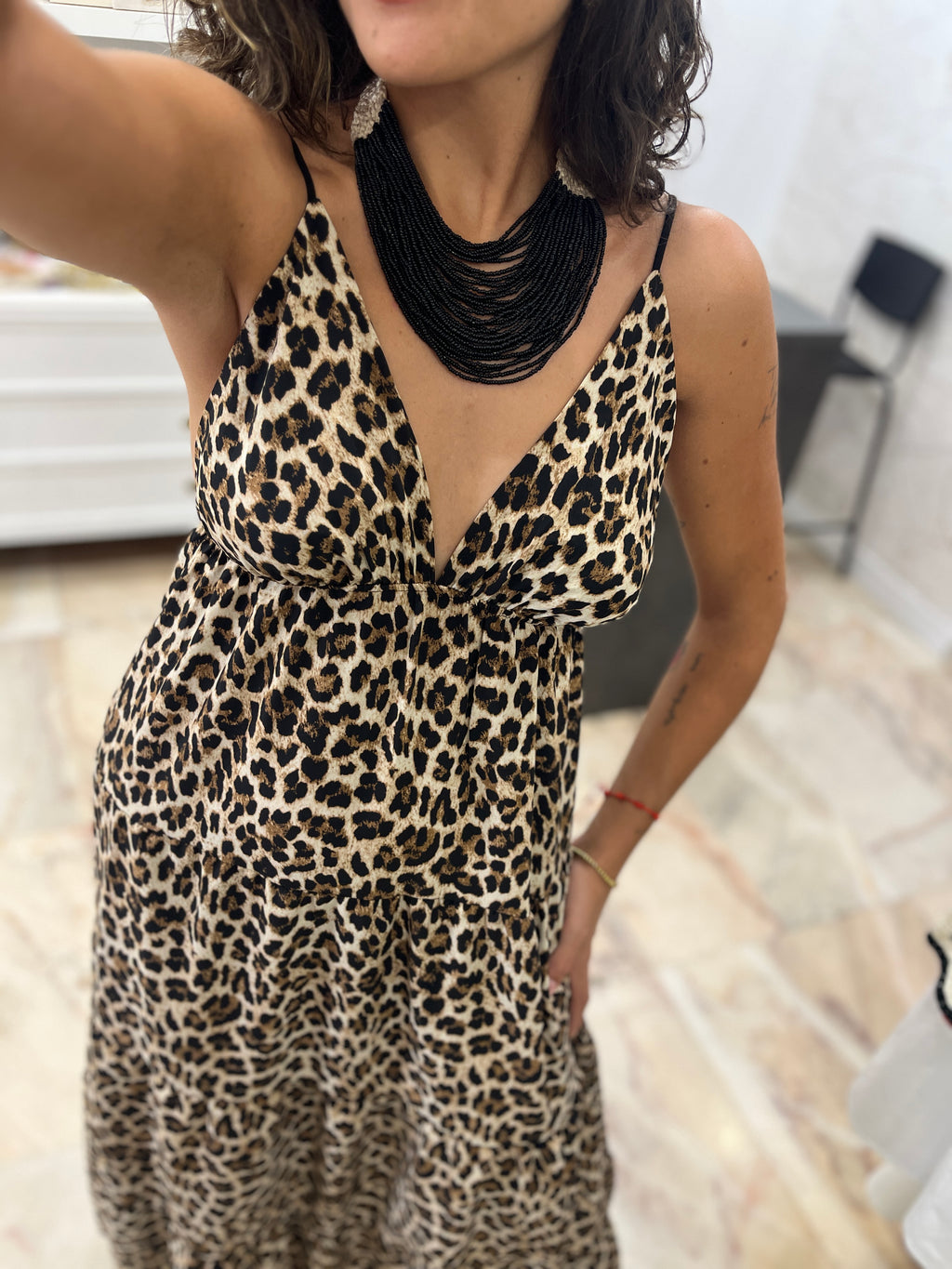 Vestido animal print