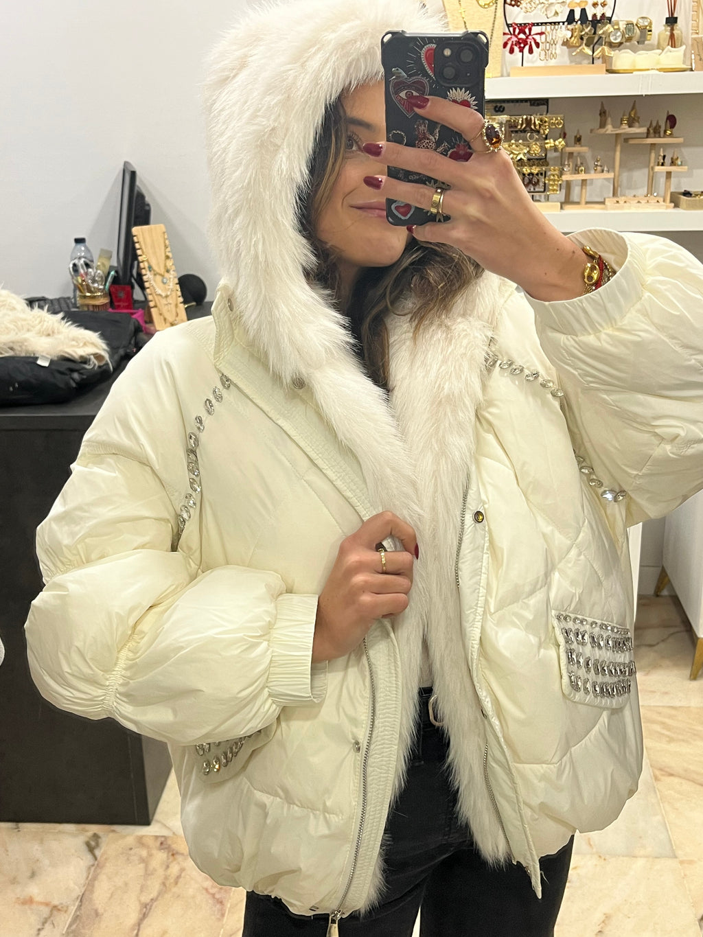 Plumón blanco