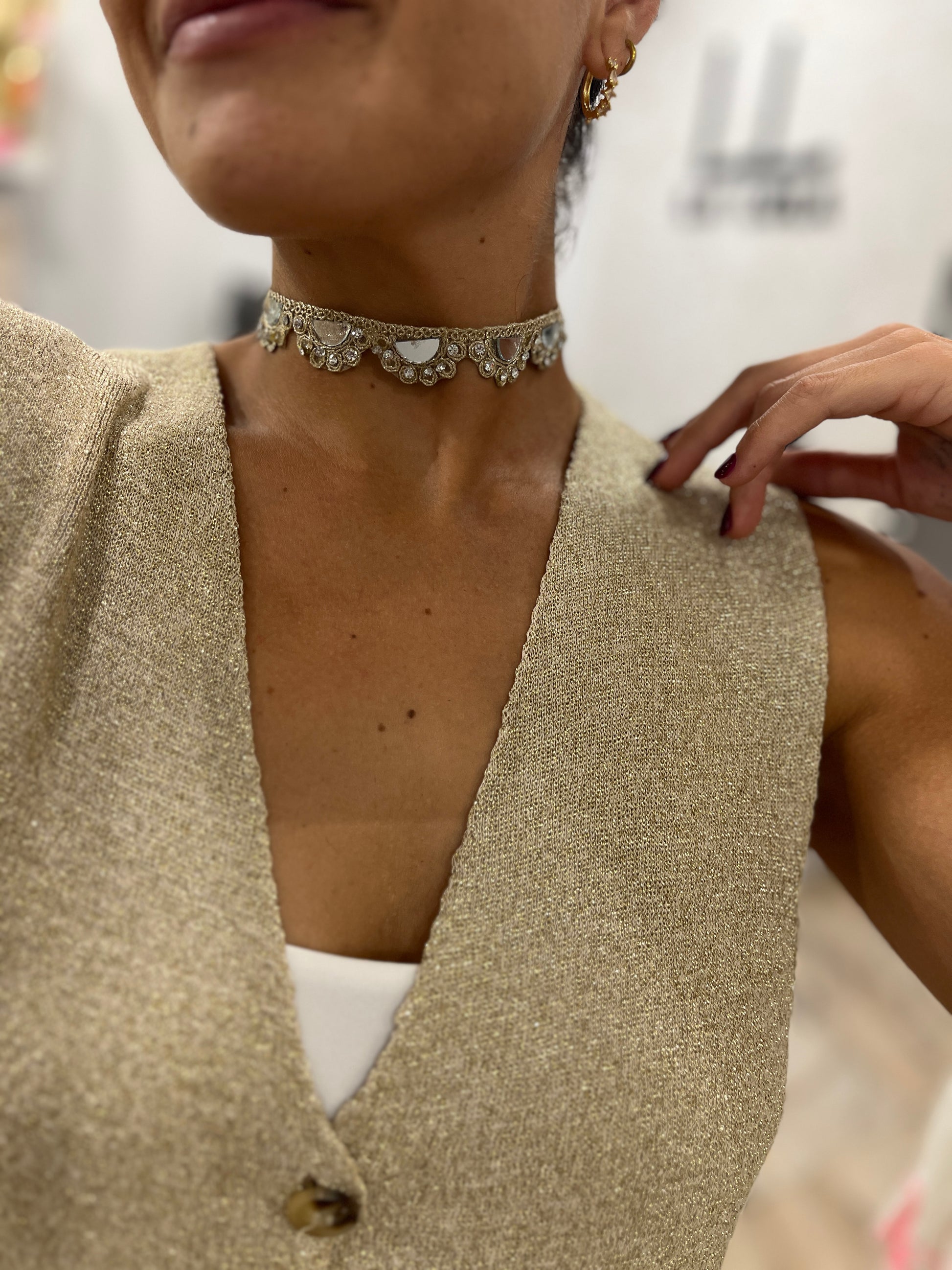Choker brillo
