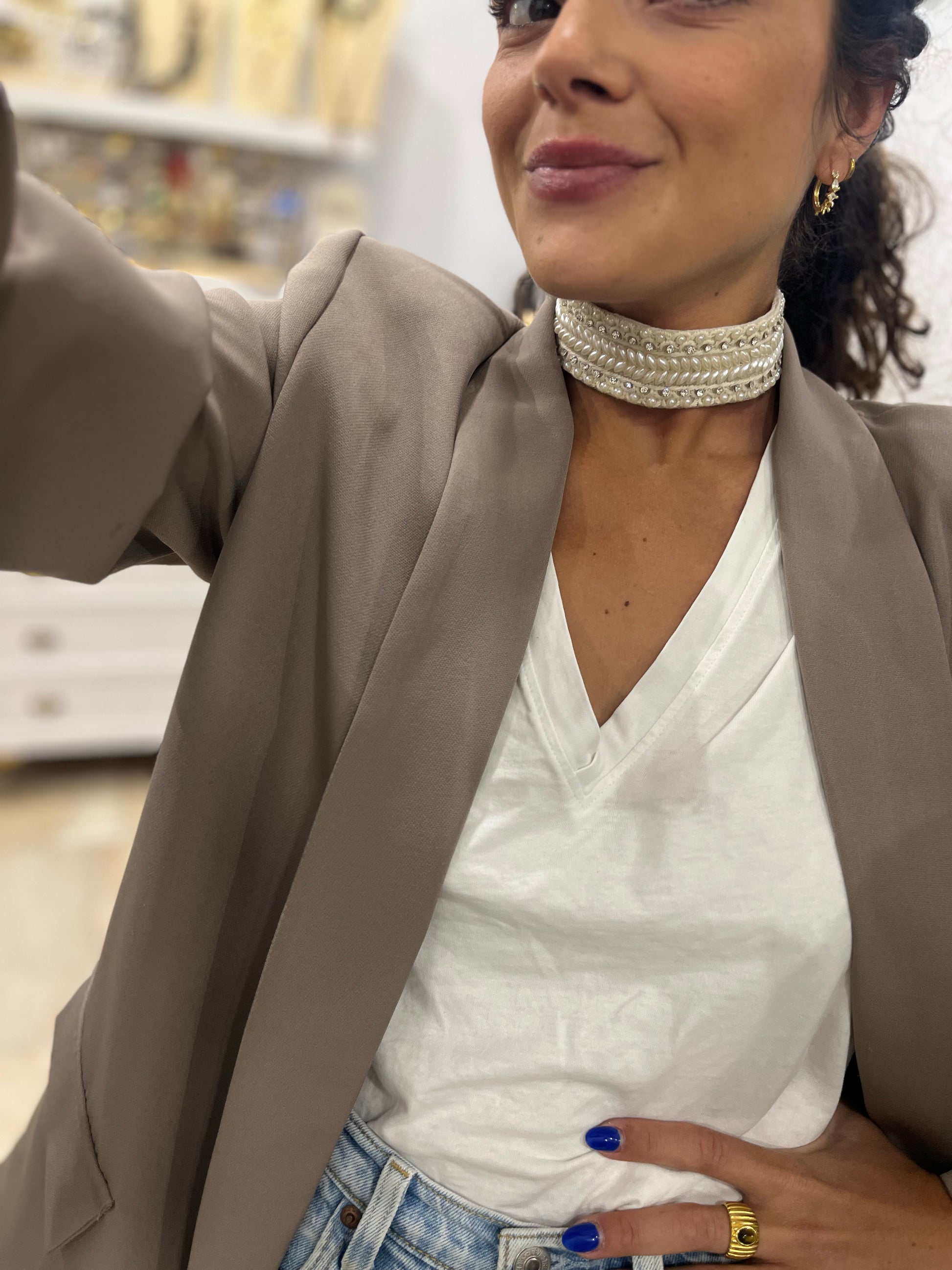 CHOKER PERLAS