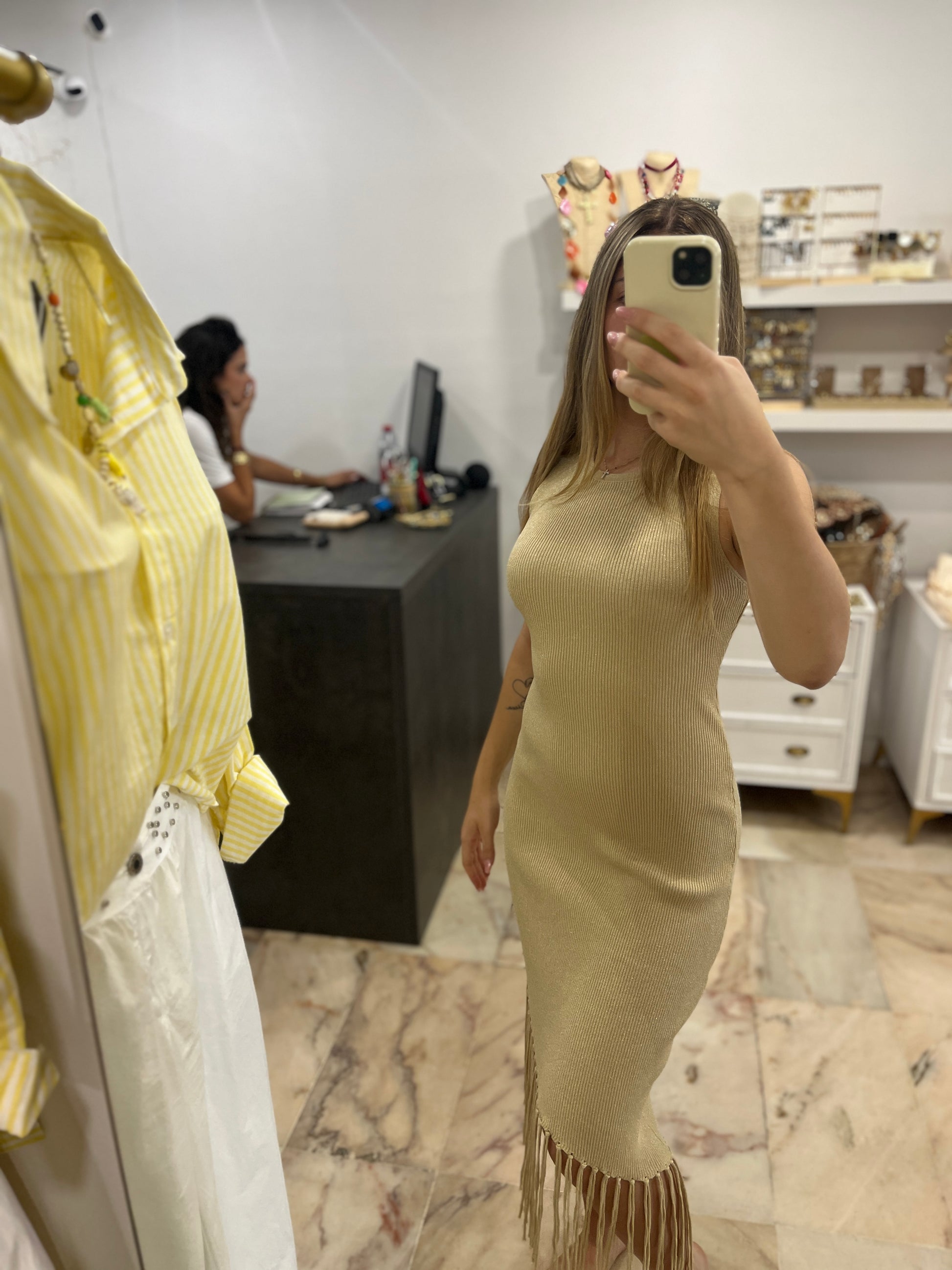 Vestido canalé