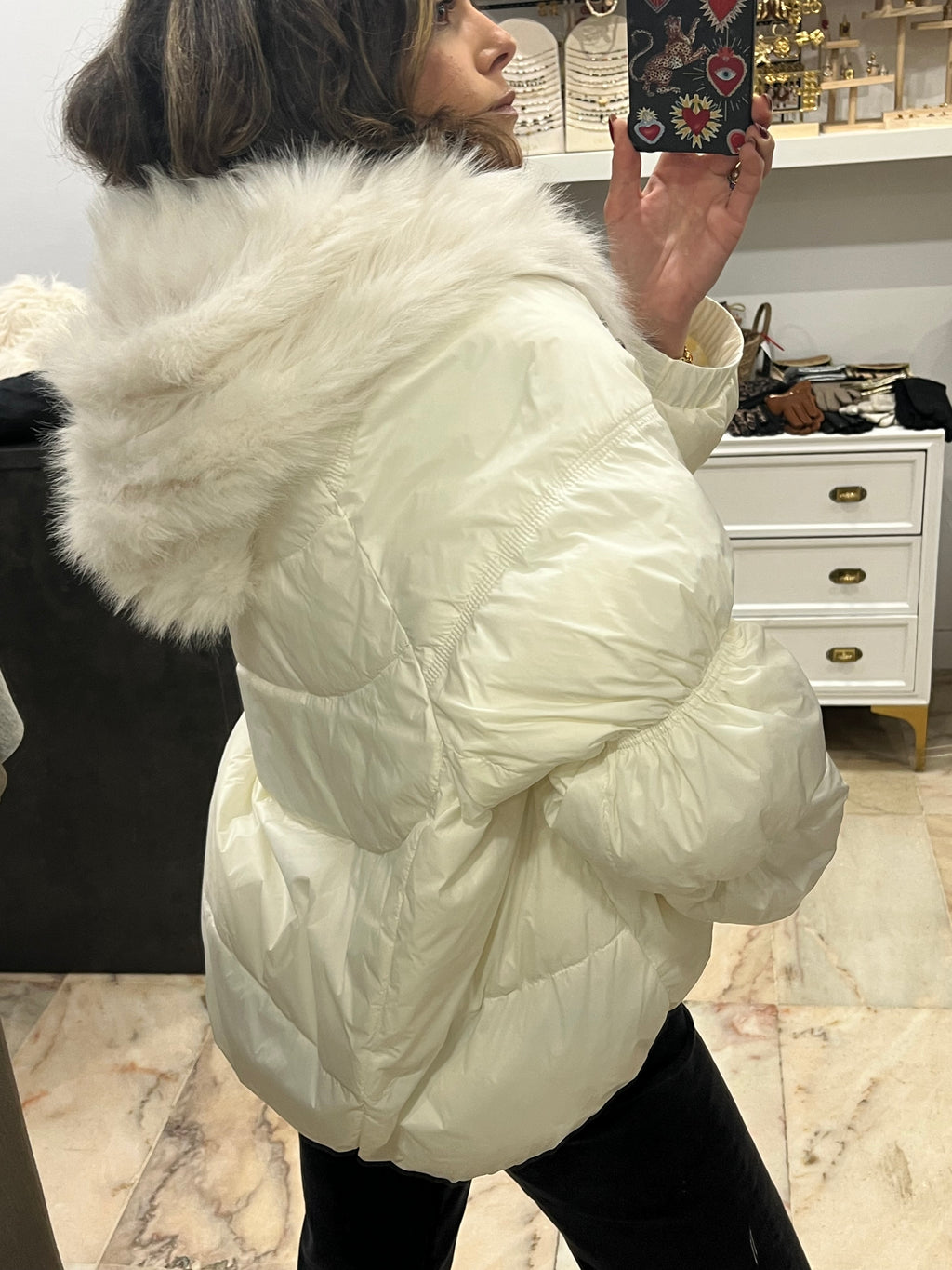 Plumón blanco