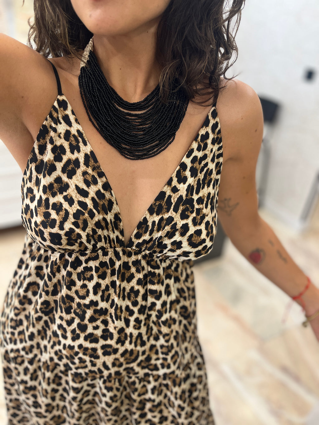 Vestido animal print