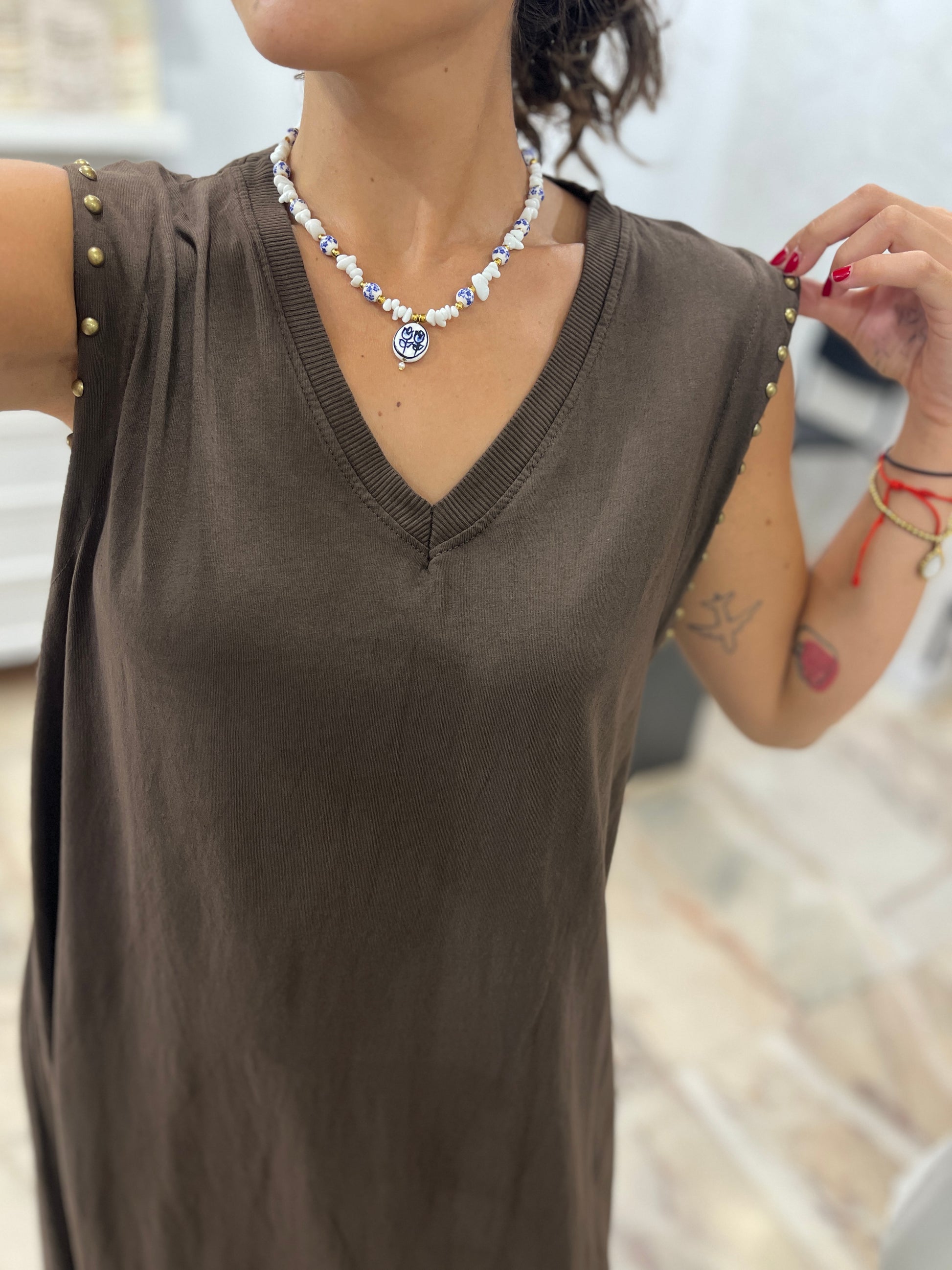 VESTIDO TACHUELAS