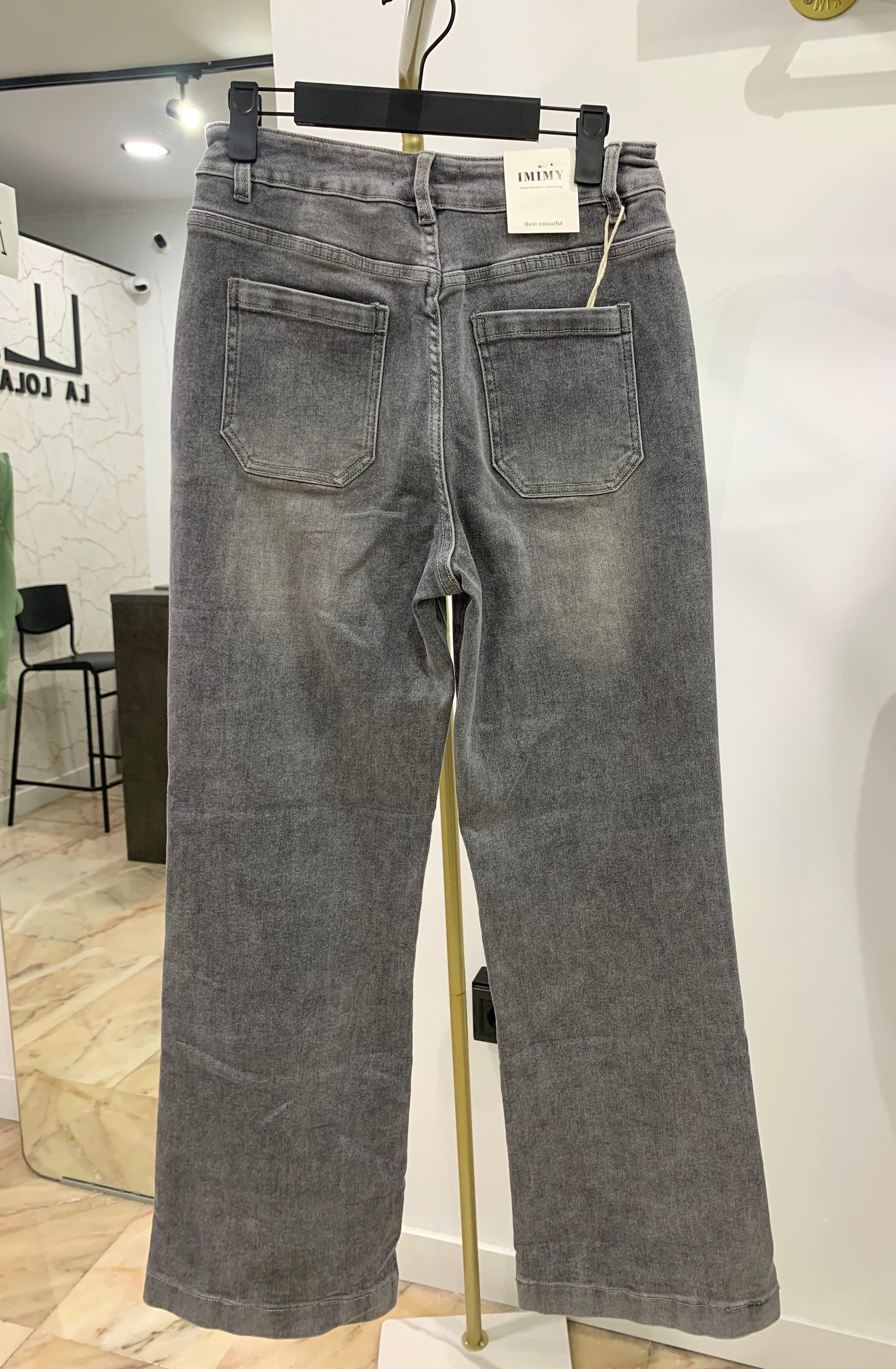 Tejano Gris Bolsillo