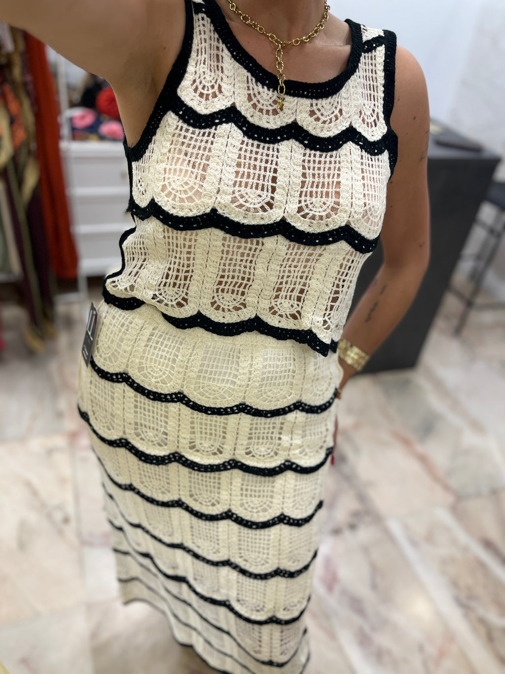 FALDA CROCHET