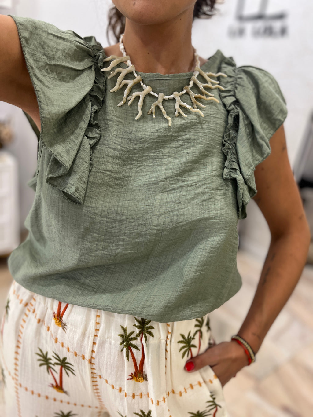 Blusa volantes