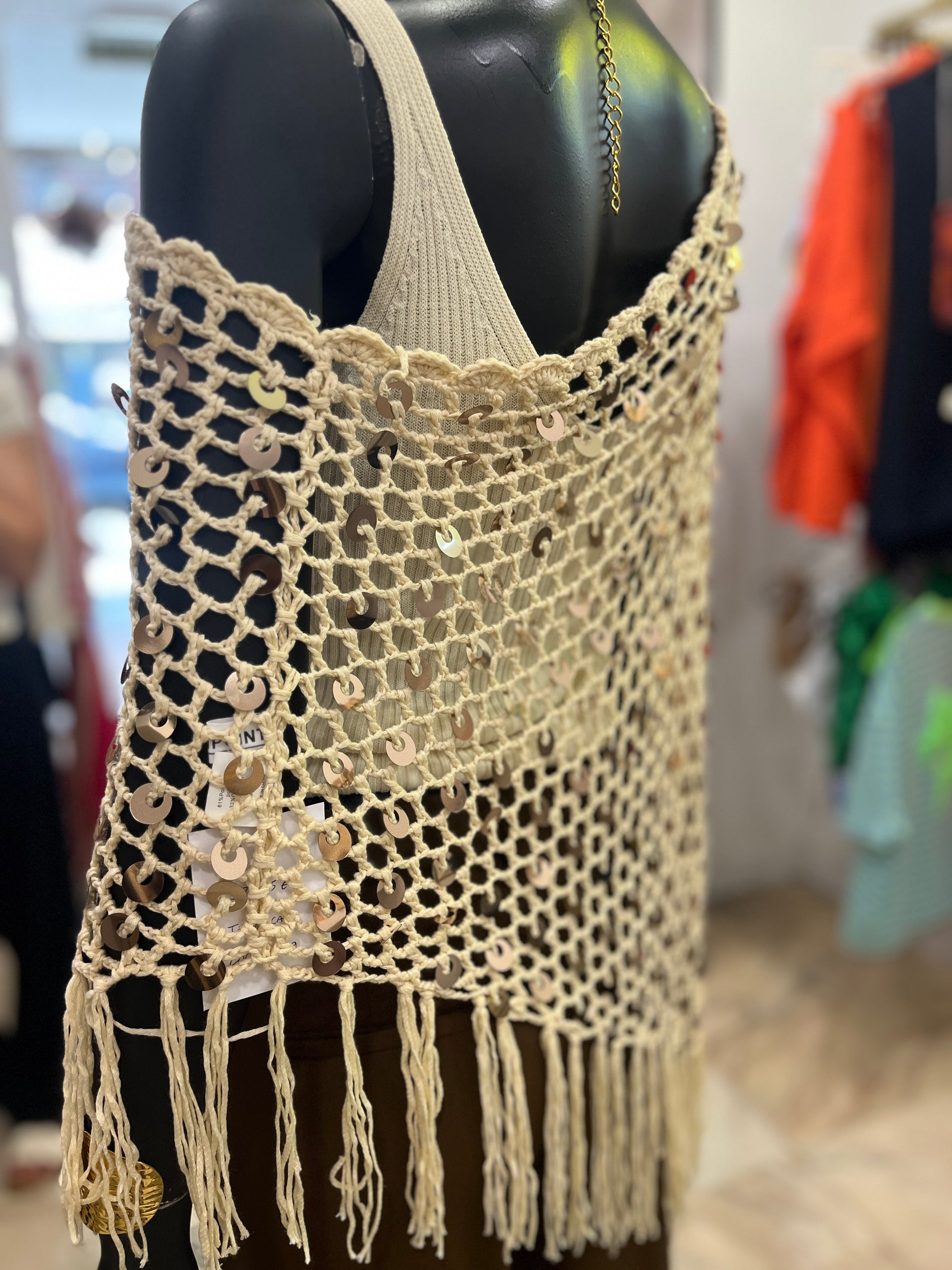 Poncho lentejuelas