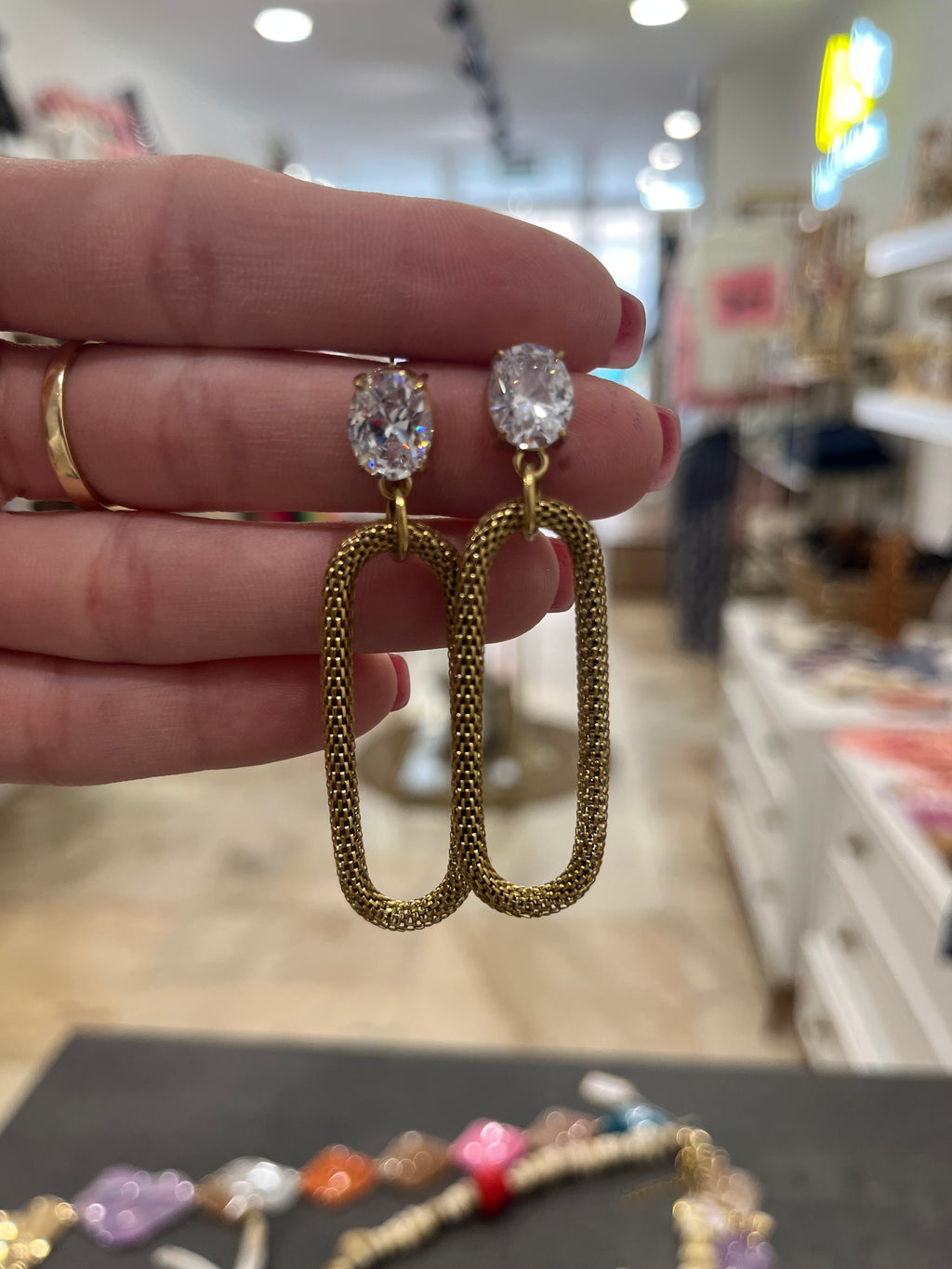 Pendientes brillante