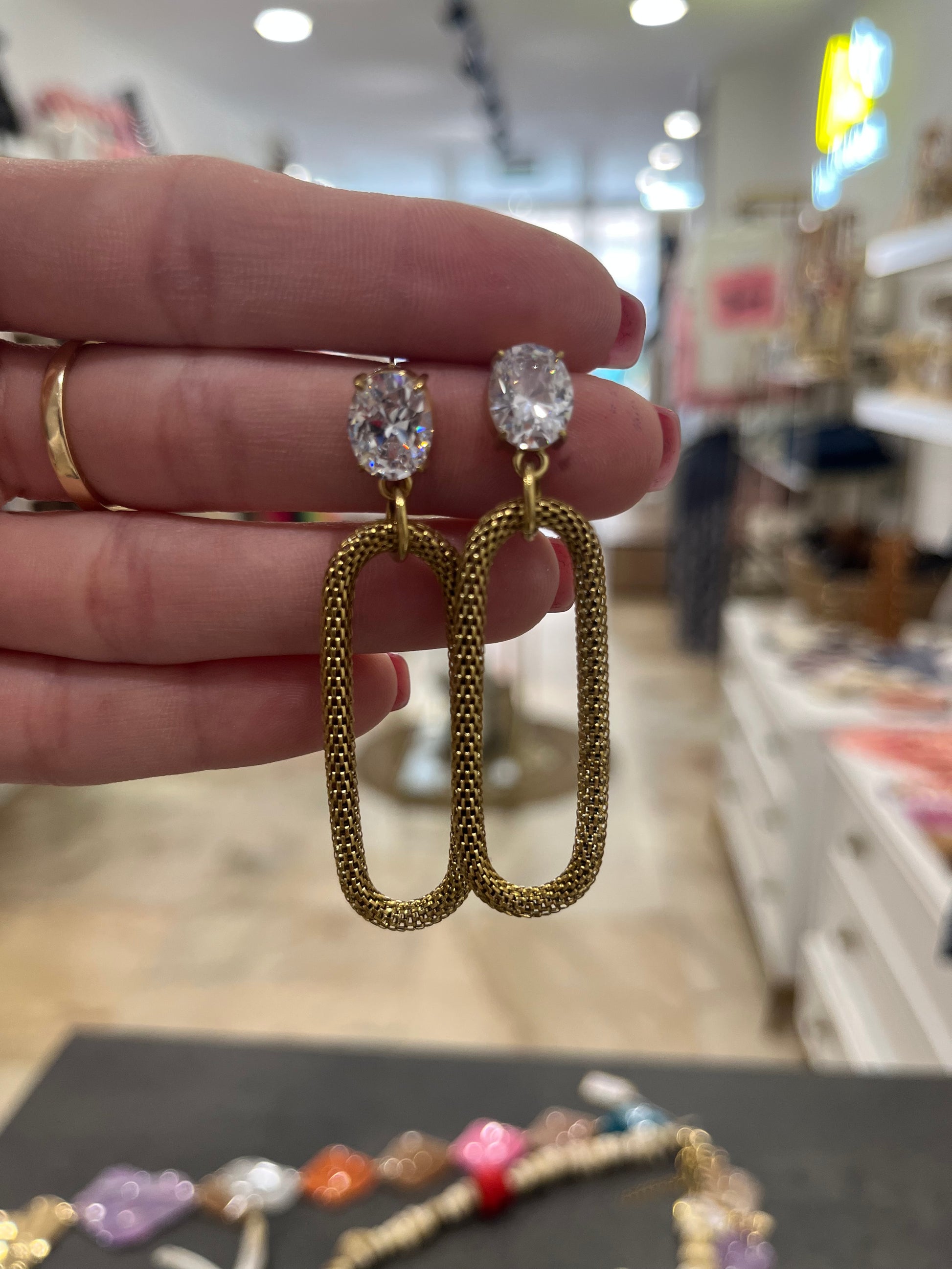 Pendientes brillante
